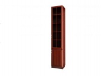 Шкаф для книг узкий со стеклом С 410/1 М
