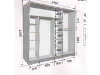 Шкаф-купе стандартной серии 2452